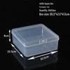 Rectangular Translucent PP Plastic Storage Box with Lid for Jewelry and Small Parts