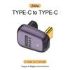 8K 60Hz  USB 4.0 PD 240WCharger Connector for Macbook 40Gbps High Speed USB C OTG U-Shape Straight Angle Male To Female Adapter
