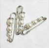 Women Fashion Creative Luxury Pearl Brooches Pins Elegant Rhinestone Snowflakes Flower Accessories Wedding Party Head Decoration
