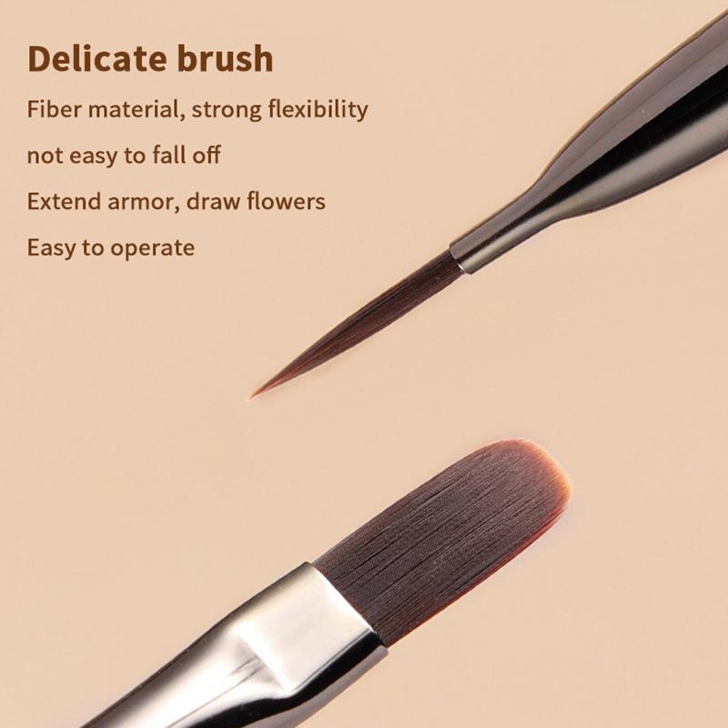 1Pcs/Set Wood Handle Art Liner Diy Painting Brush Drawing Lines Stripe Flower Painting Pen Nail Liner Brush Set With 5Size