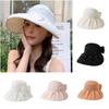 Sun Protection Big Brim Sun Hat Windproof Sun Cap Korean Fashion Beach Cap  Summer Spring Autumn