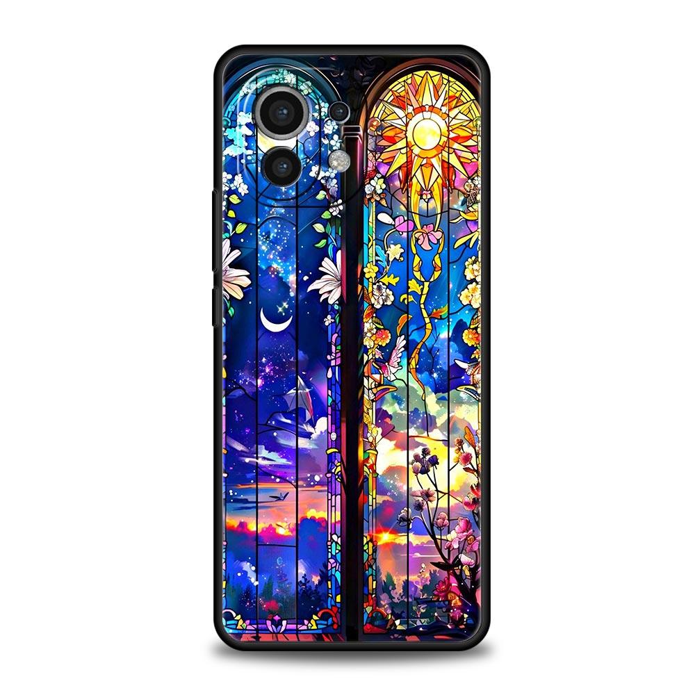 Beautiful Sun Moon Glass Phone Case Cover for Xiaomi Mi 17 15 14 13 12 11 Ultra 15T 14T 13T 12T 11T Pro Lite 5G Soft TPU Shell