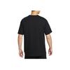 Nike Ropa deportiva Transpirable Bolsillo Suave Cómodo Duradero Manga Corta Camiseta Hombre Tops Negro HJ0575010