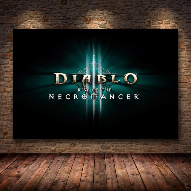Canvas Game Poster Diablo 3 HD Pictures Art Paintings Canvas Art for Home Decor Painting Wall Art
