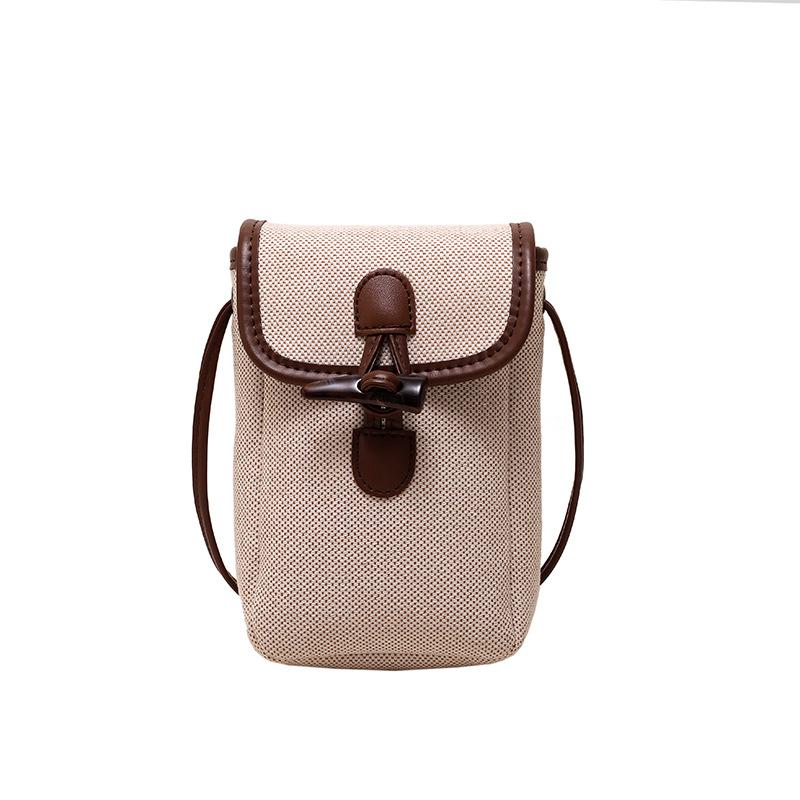 Summer New Simple Casual Small Bag Women's Niche Design Shoulder Messenger Bag Fashionable Versatile Mobile Phone Bag