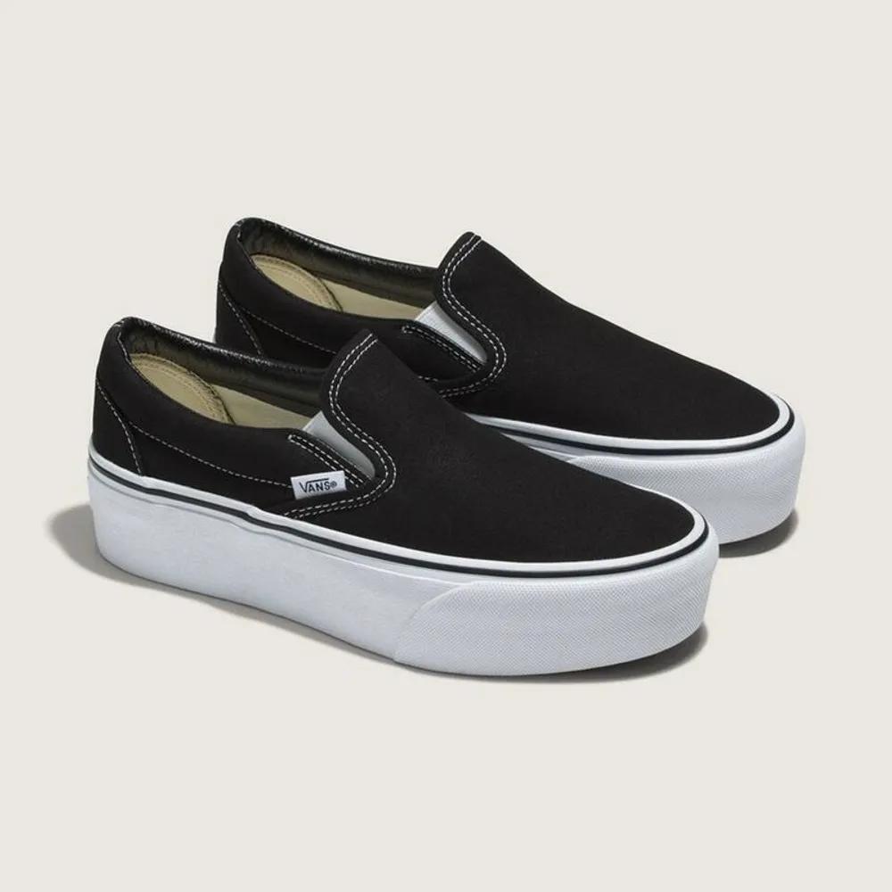 Vans Classic Slip-On Stackform - Холст Черный:True White VN0A7Q5RBMX1 3714977 416329 230