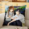 Anime cartoon Horimiya Cushion Cover Soft Durable Reversible Pillow Cover Home Car MultiScene Daily Comfort Pillowcase