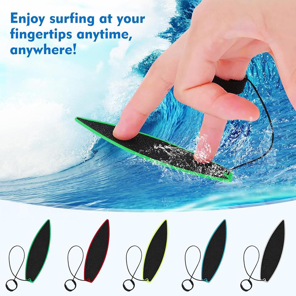 Finger Surfboard With String Mini Surfboard Fingertip Skateboard Toy Fidget Stress Relief Miniature Surfboard Cool Gadgets