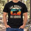 Moose Mode On Shirt, Funny Wildlife Lover Tee, Toggle Switch Design, Minimalist Animal Humor, Nature Enthusiast Gifts, Outdoors Dad Birthday