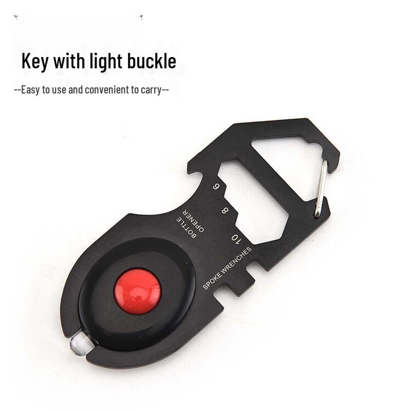 Ally Stainless Steel Multi-tool Keychain with LED Light