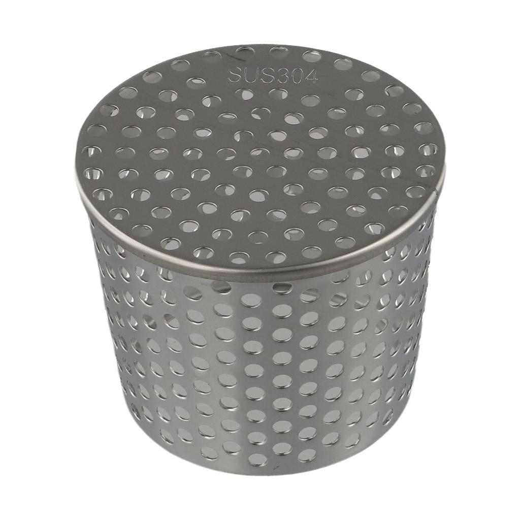 1pcs Rooftop Floor Drain Cover Stainless Steel Anti Blocking For Drainage Outdoor Tools Side Circular Hole Drain Screen Strainer