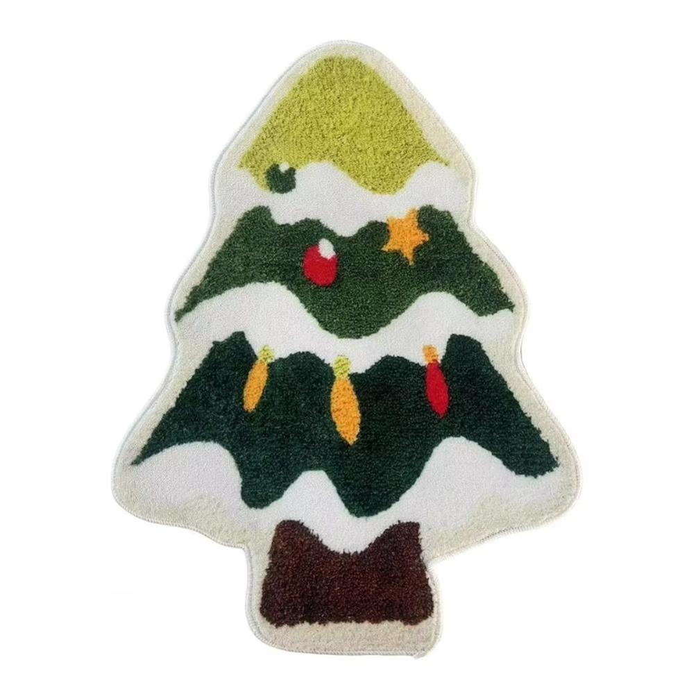 Small Bedroom Rug Anti-Slip Backing Bed Side Carpets Trendy Christmas Carpet Home Decor