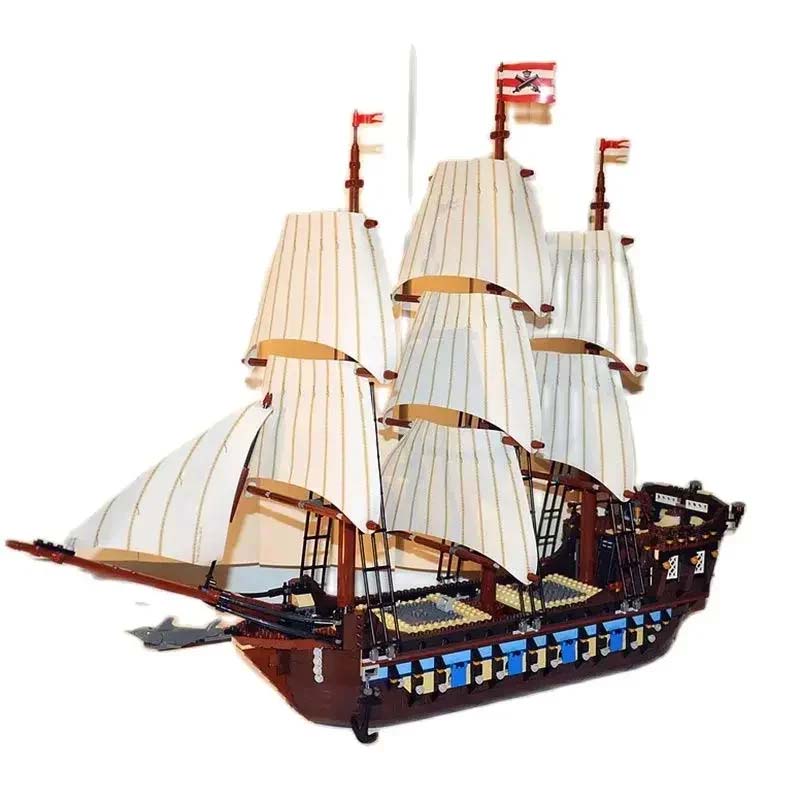 1664 PEZZI Nave Ammiraglia Imperiale dei Pirati Modello Nave Blocchi da Costruzione Mattoncini Compatibili 10210 22001 Regali di Natale Compleanno per Bambini