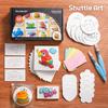Shuttle Art Sponge Paper 68-Piece Set: 60 Water-Expanding Paper Sheets, 2 Water Brushes, 6 PVC Storage Bags, Refill Paper, Upgraded Version. Create Fl