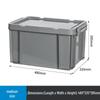 Medium Plastic Storage Box with Lid and Wheels