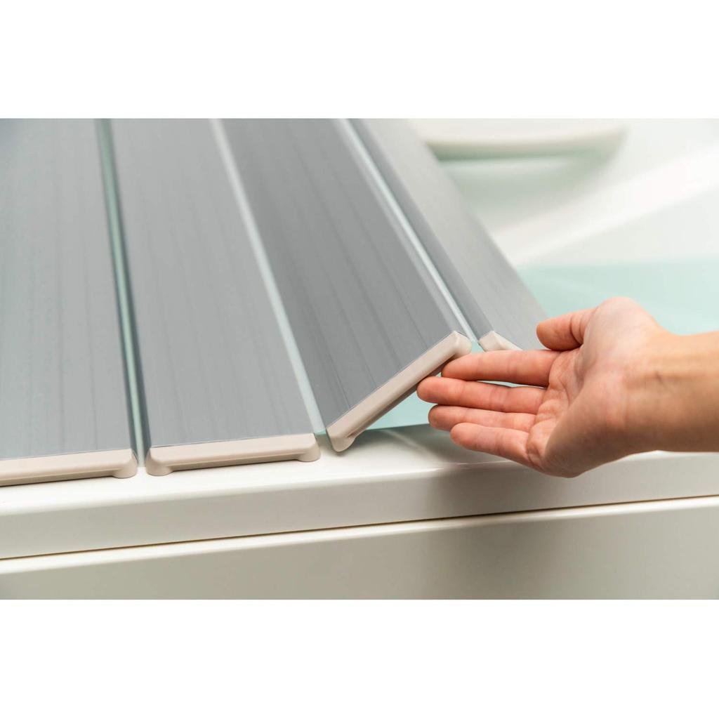 Topre Folding Bathtub Antibacterial Metallic 75 X 139 Made In L14 Lid, Ag+, Gray, Cm, Japan,
