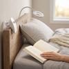 Clip On Reading Lamp USB Rechargeable 360 degrees  Flexible Gooseneck Eye   Bed Night Light for Painting Craft Study