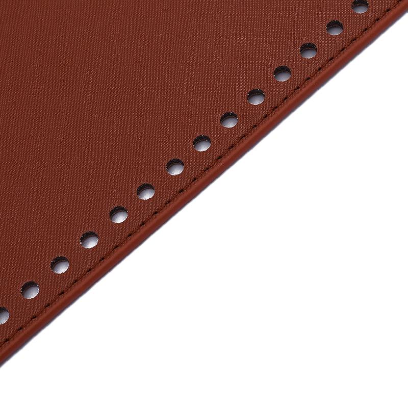 30*10Cm Oválné Dno Pro Pletenou Tašku PU Kožené Doplňky K Tašce Ručně Vyráběné Dno DIY Háčkované Dno Tašky Jednobarevná Část Tašky