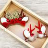 (2pcs) 6.5*7.5cm Christmas Antlers Hair Clip Hair Accessories Puff Christmas Wind Hair Accessories Cute Velvet Antlers Headband