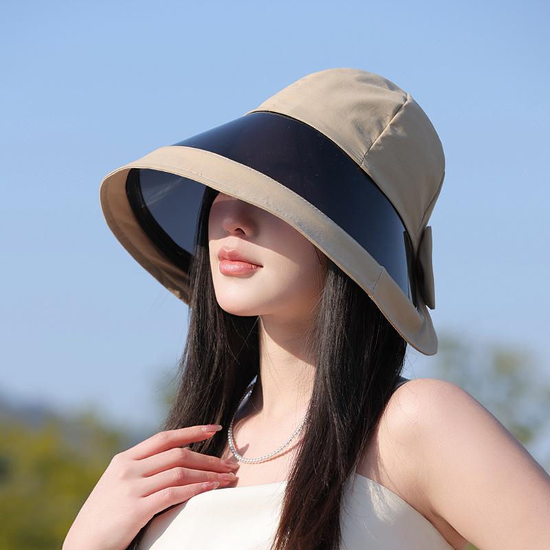 New Summer Sun Hat Children's Fashion Versatile Lenses Large Brim Sun Hat Outdoor Cycling Sun Protection Bucket Hat