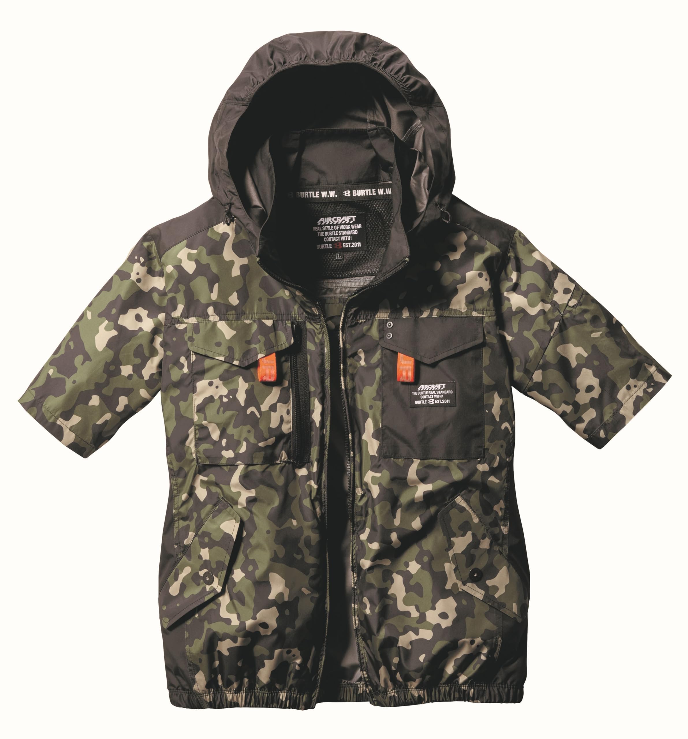 

BURTLE Aircraft Tactical Short Sleeve Blouson (Unisex) for Spring/Summer, Marlin AC1156, Size 67, Medium