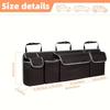 1PCS Oxford Cloth Car Seatback Trunk Storage Box - Foldable Multipurpose Storage for Car Back Seat Rear Seat - Universal Use