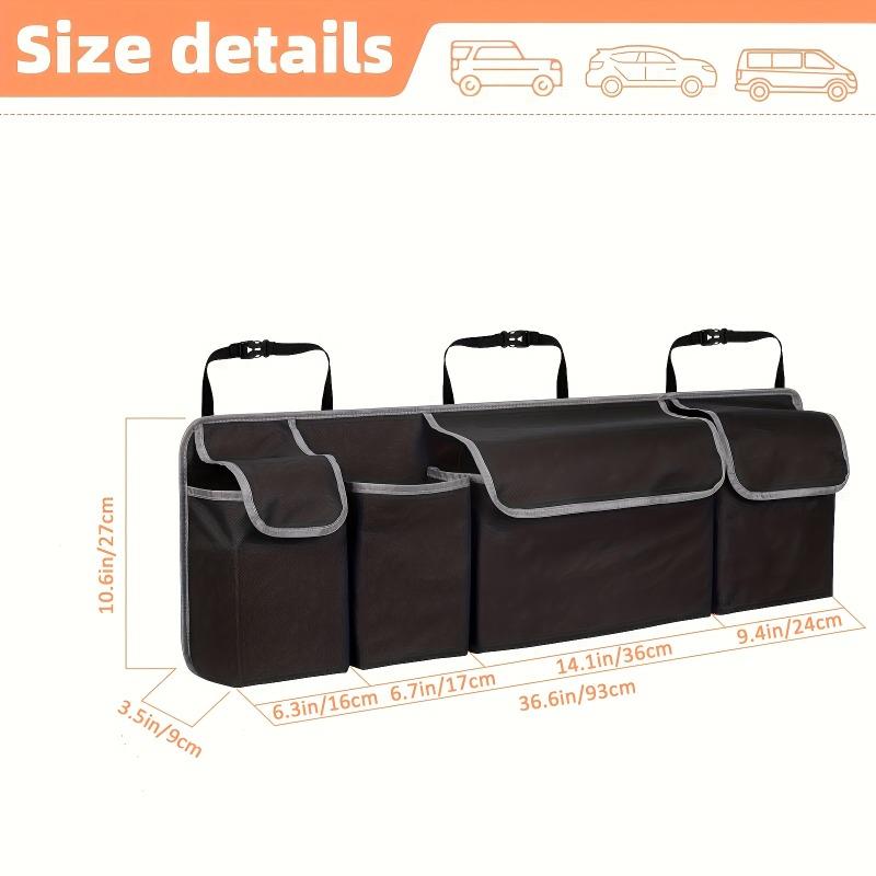 1PCS Oxford Cloth Car Seatback Trunk Storage Box - Foldable Multipurpose Storage for Car Back Seat Rear Seat - Universal Use