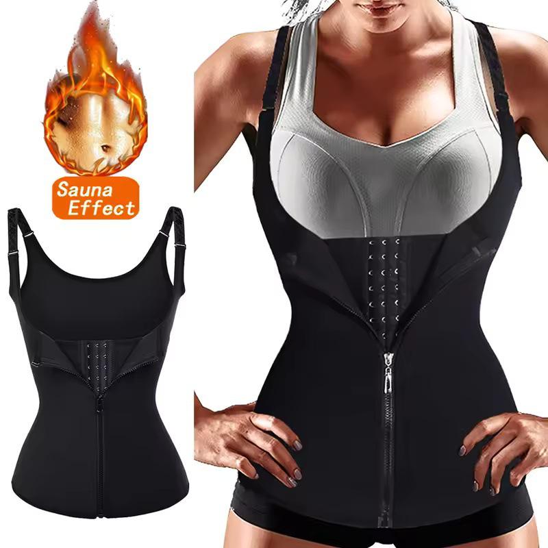 Men's Sauna Suit Tummy Control Back Support Vest - Neoprene Body Shaper for Sports and Sculpting