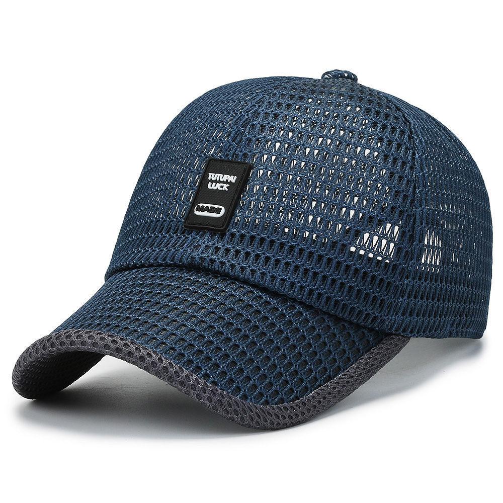 Baseballcaps i netting for menn Pustende sommercapser pappalue utendørs fiskehatter Bone Gorras Snapback Trucker-caps