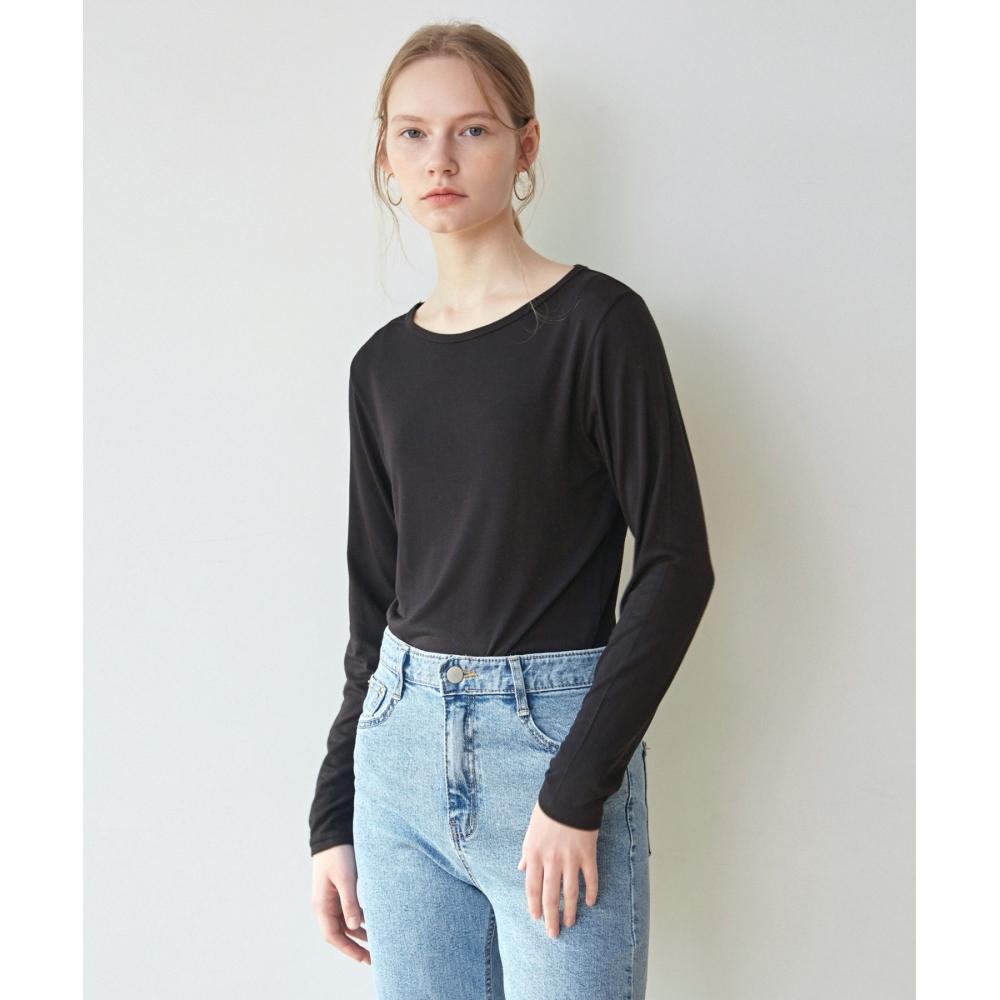 

NICKNICOLE Boat Slim Long SleeveBlack