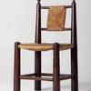 Vintage Solid Wood Rattan Dining Chair - Simple Home, Cafe, and Leisure Backrest Chair