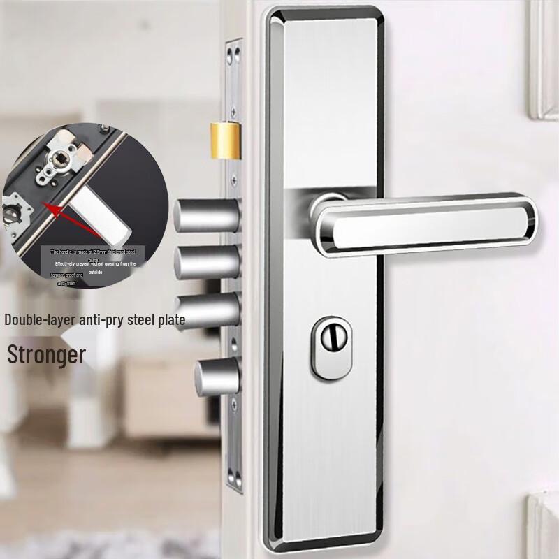Qigu Zongheng AQ-S1218 Universal Stainless Steel Anti-Theft Mechanical Door Lock