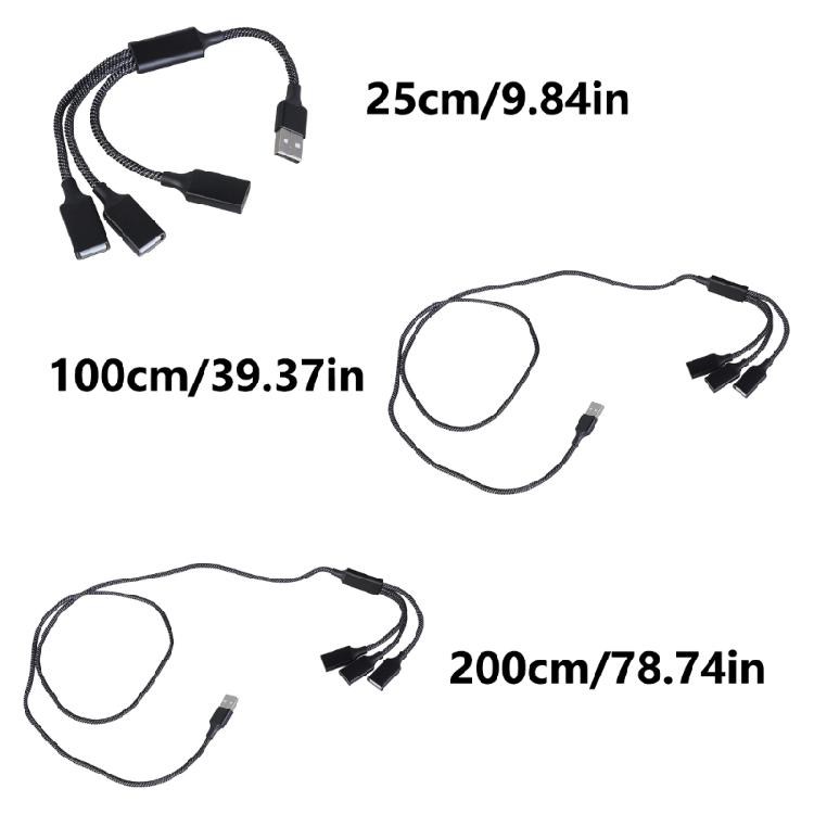Highly Speed USB2.0 Hub MultiSocket USB Splitter Cable for Seamlessly Connection of Multiple Peripherals Devices