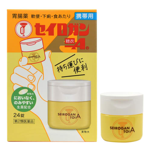 

[Препарат категории 2 для безрецептурного отпуска] Сейроган Таблетки, покрытые сахарной оболочкой, Портативные, 24 таблетки