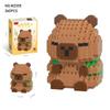 Capybara Doll Toys Micro Particle Building Blocks Educational Toys DIY Cute Cartoon Figure For Kids Birthday Gifts