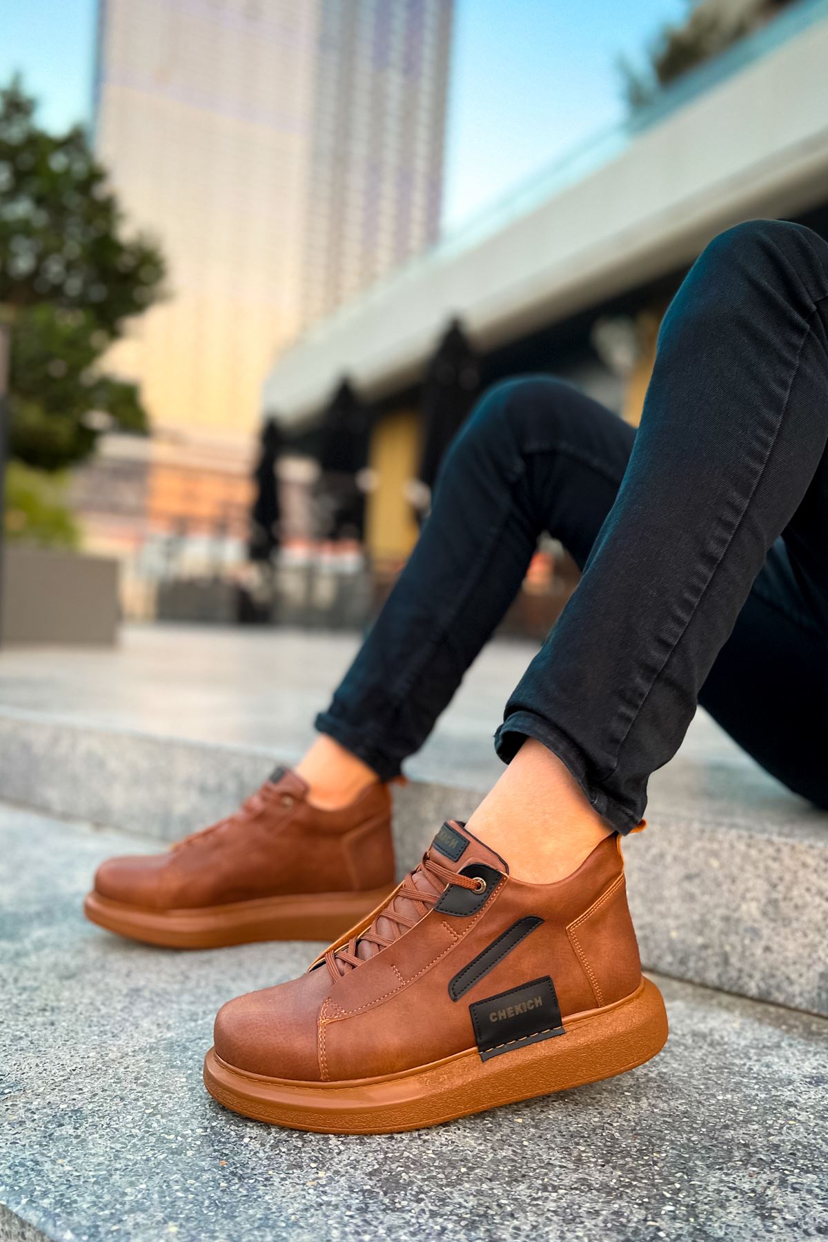 

CHEKİCH New Collection CH131 Frogner Men Boot White Black Brown Tan 40