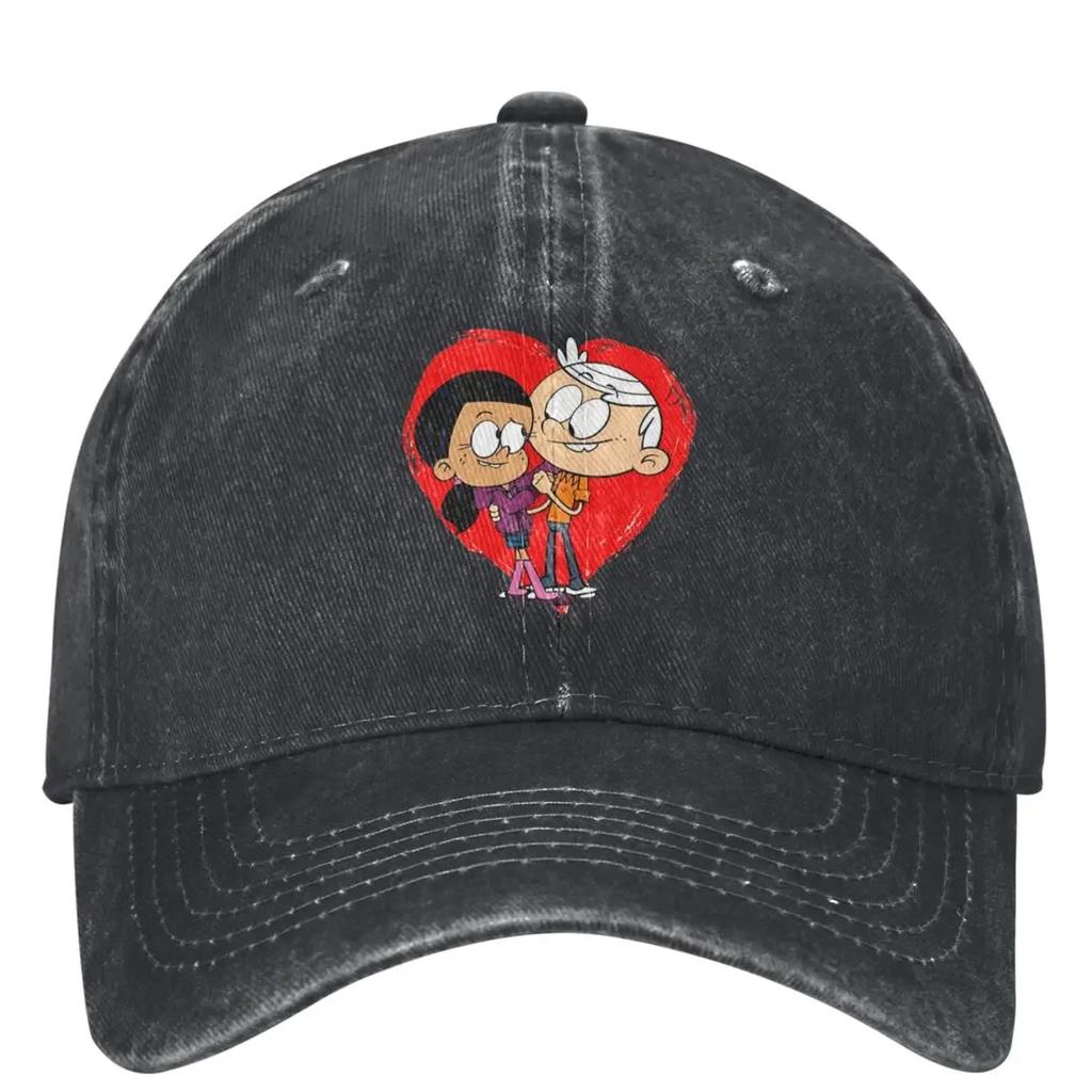 L-Loud Houses Family Cartoon Denim Baseball Cap Outdoor Gym Trucker Hat Summer Women Unisex Classic Design Baseball Caps