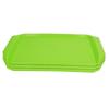 3PCS Colorful Food Tray Rectangle Thickened Binaural Plastic Tray Heat Resistance Stackable