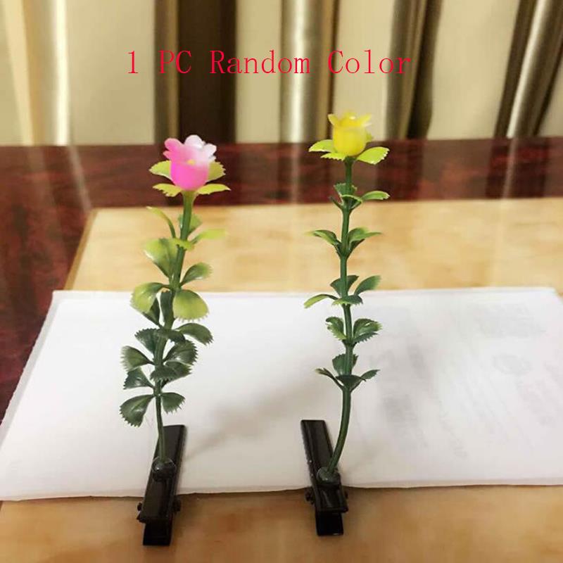 Creative Funny Grass Hair Clips Bean Sprout Hairpins Headwear Novelty Popular Flower Plant Kids Girls Barrettes Hair Accessories