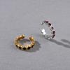 Premium Metallic Drip Glaze Open Ring Women'S Simple Atmosphere Daily Fashionable Versatile Temperament Trend Ring