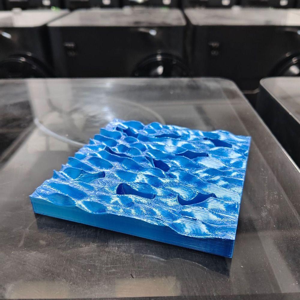 Creative Ring Display Plates Sea Wave Jewelry Storage Tray 3D Printing Rings Holder  Birthday Gift