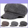 Cappello Berretto Classico Stile Britannico per Donne Inverno Autunno Calore Antivento Protezione Solare