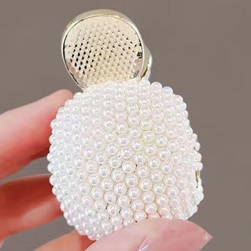 Pearl Rhinestone Hair Clip Headdress Hair Claws New High Ponytail Holder Women Girls