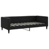 Vidaxl Sofa Z Funkcją Spania, Czarna, 90X190 Cm, Obita Tkaniną
