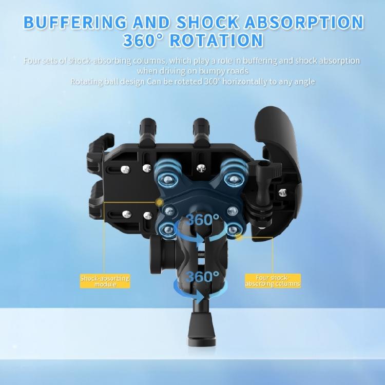 Cycling Phone Holder,Upgraded Motorcycle Phone Mount Bicycles Phone Mount Handlebar Cellphone Clamps