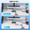 KVM Switch with 2 HDMI Inputs and 1 Output, Switches Between 2 PCs and 1 Monitor, 5Gbps USB Switcher, Allows Use of 1 Printer with 2 PCs, 4K@60Hz, 4 T