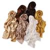 Muslim Chiffon Solid Color Hijab Scarf For Women Hijabs Scarves Squane Head Wrap Jersey Hijabs Islamic Turban Headband Shawl
