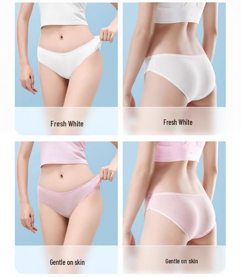 Freego Pure Cotton Disposable Underwear for Women & Men - Travel & Daily Boxer Briefs