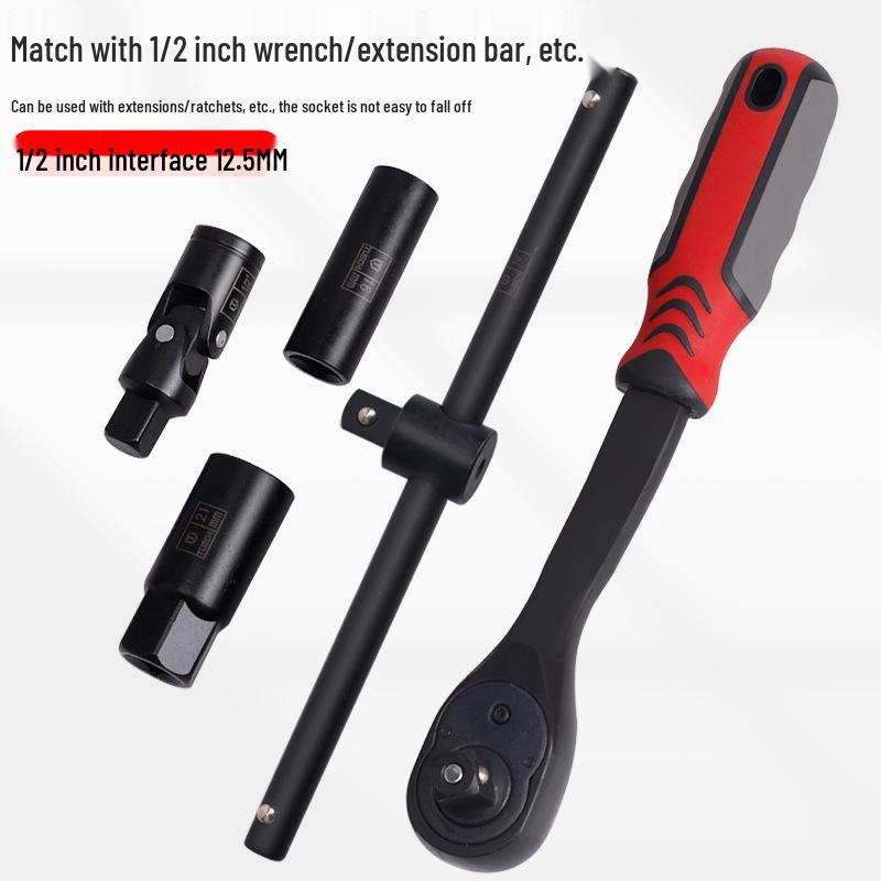 37-Piece Car Repair Tool Set: Ratchet, Wrench, and Socket Combination