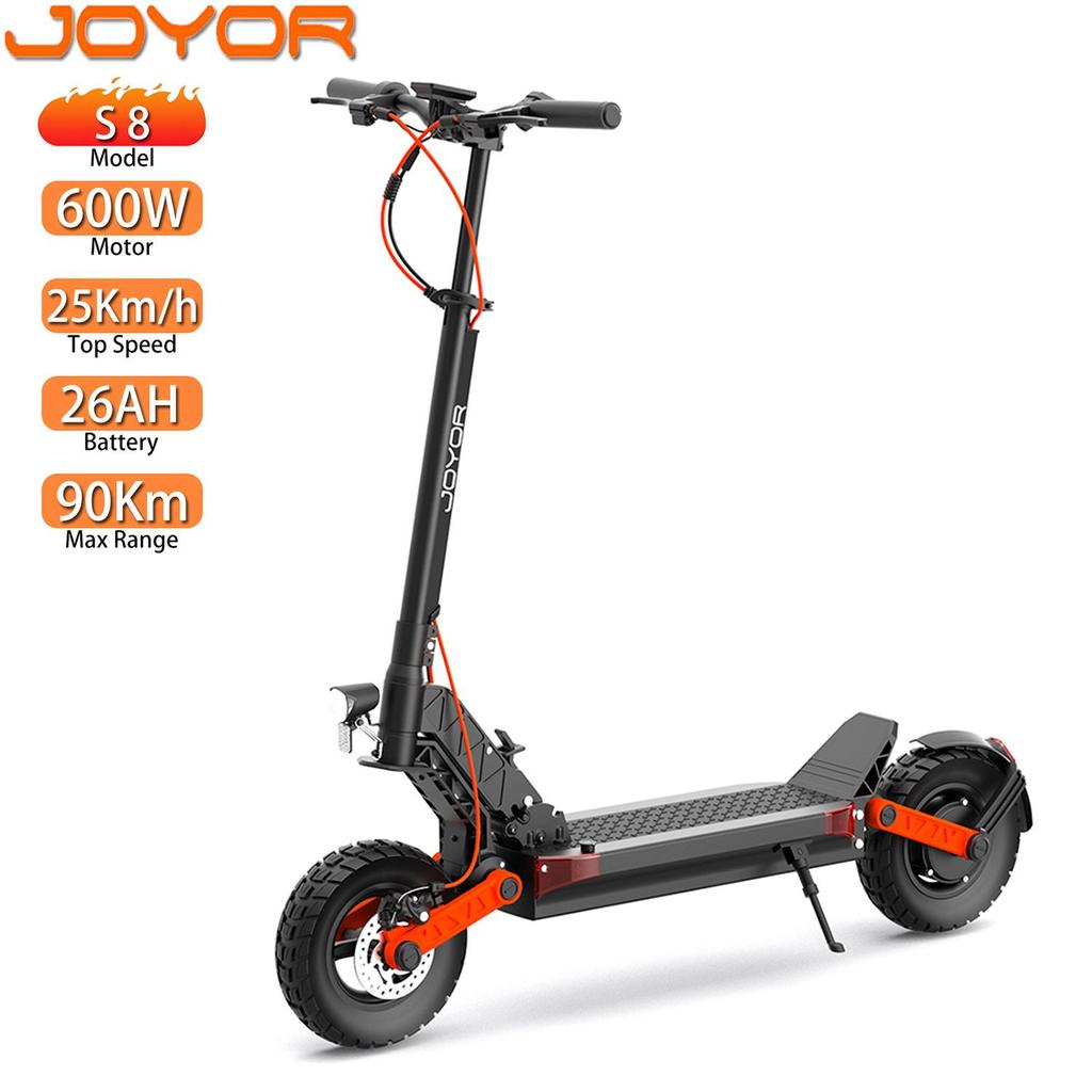 Electric Scooter Adult JOYOR S8 600W Motor Electric Scooter Foldable Top Speed 25Km/h 48V 26AH Range 90Km Load 120kg
